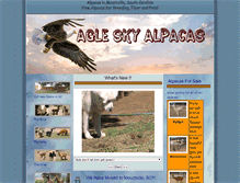 Tablet Screenshot of eagleskyalpacas.com